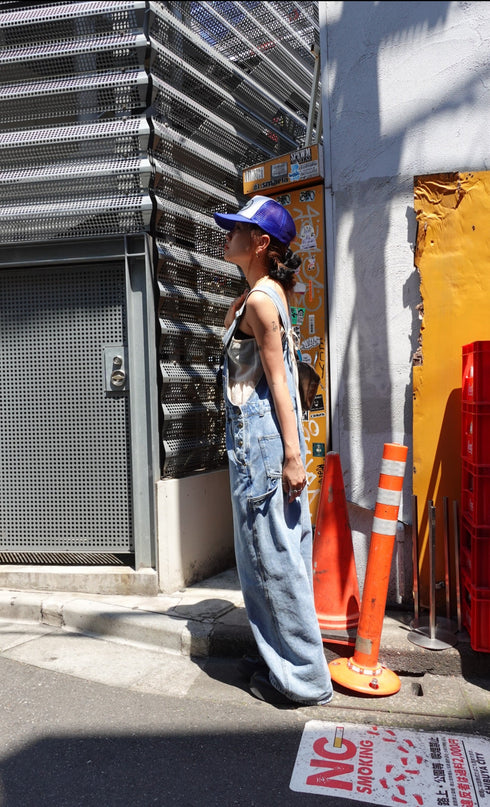 ワークデニムサロペット